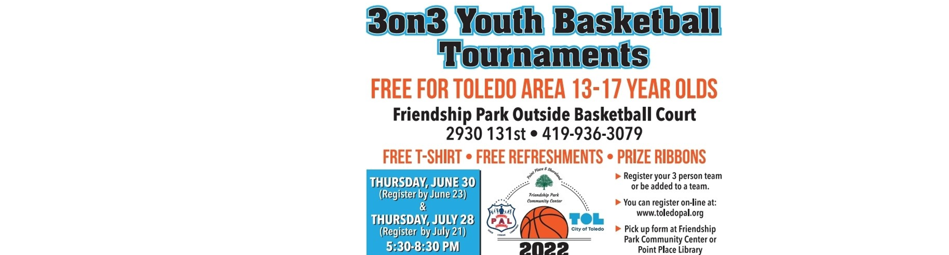 3 on 3 Youth Basketball Tournaments