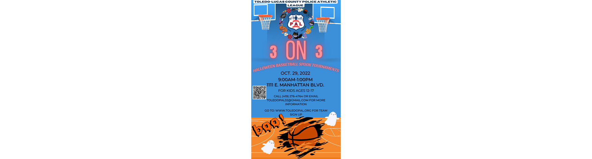 Halloween 3-on-3 Basketball Tournaments Oct. 29th