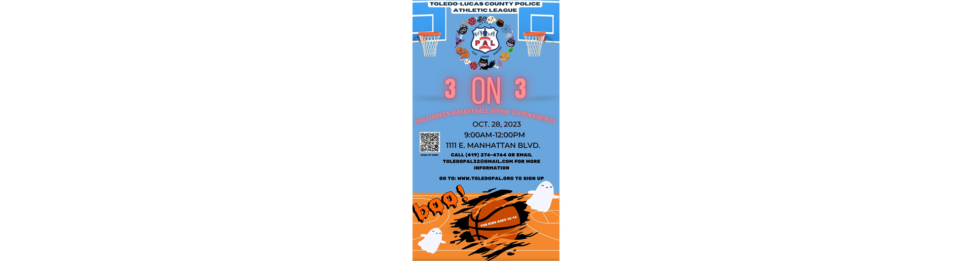 Toledo PAL 3-on-3 Basketball Tournament 10/28