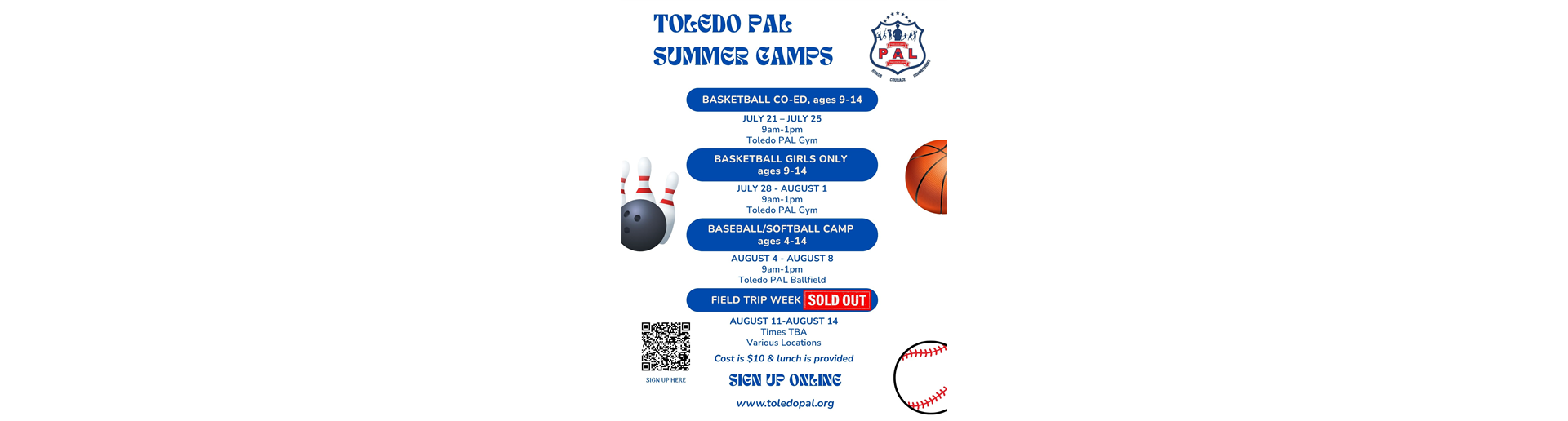 SUMMER CAMP OPEN REGISTRATION